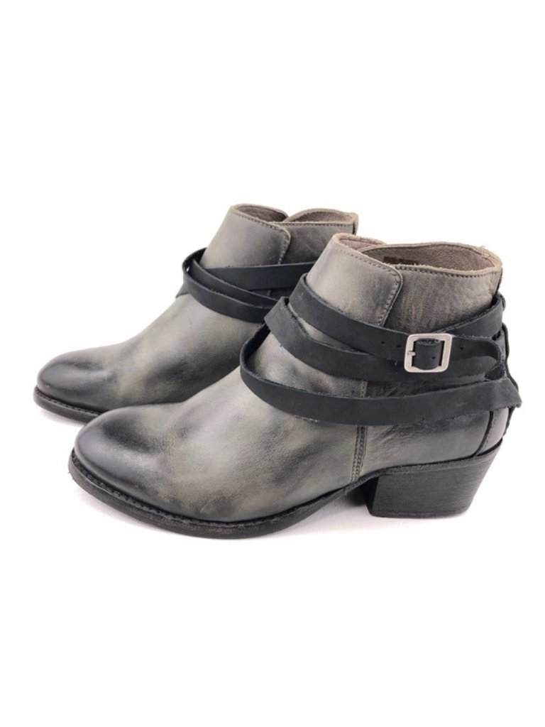 Hudson London Horrigan Smoke Leather Ankle Booties Eur 38 — image 2 of 8